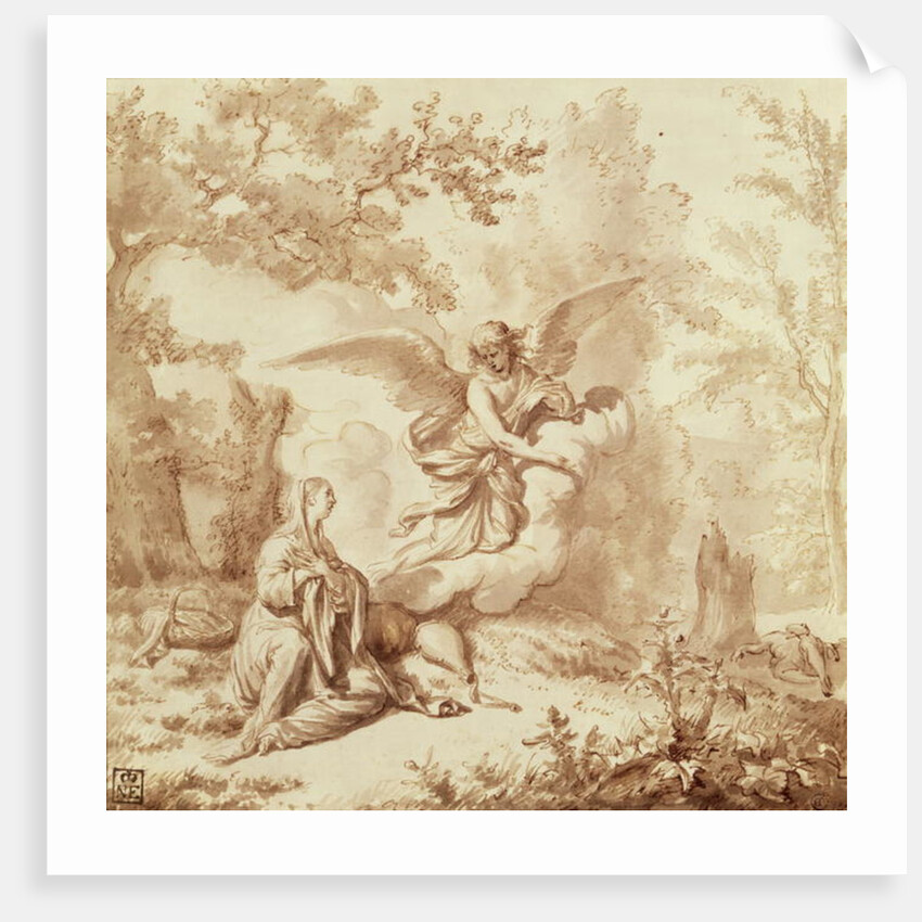 Hagar in the Wilderness by Adriaen van de Velde