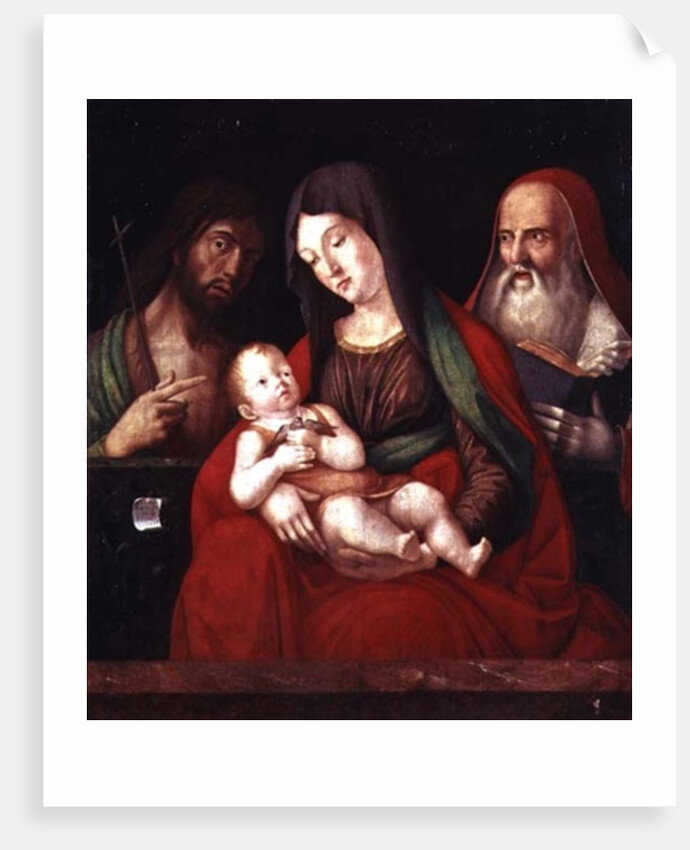 Virgin and Child with St. John the Baptist and St. Jerome by Alvise Vivarini