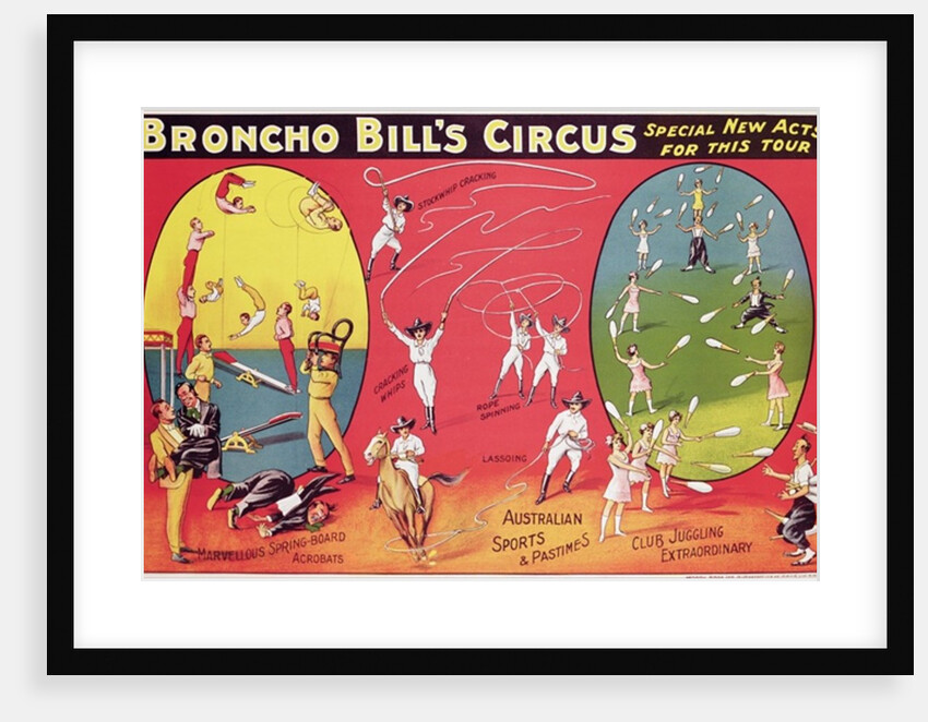 Broncho Bill's Circus, Birmingham c.1890-1910 by School English