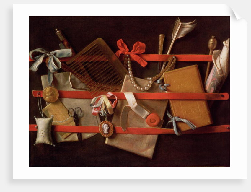 A Trompe L'Oeil of Objects Attached to a Letter Rack, 1664 by Samuel van Hoogstraten