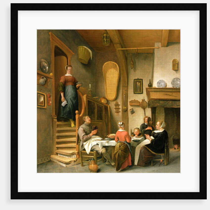 A Family Saying Grace by Jan Havicksz. Steen