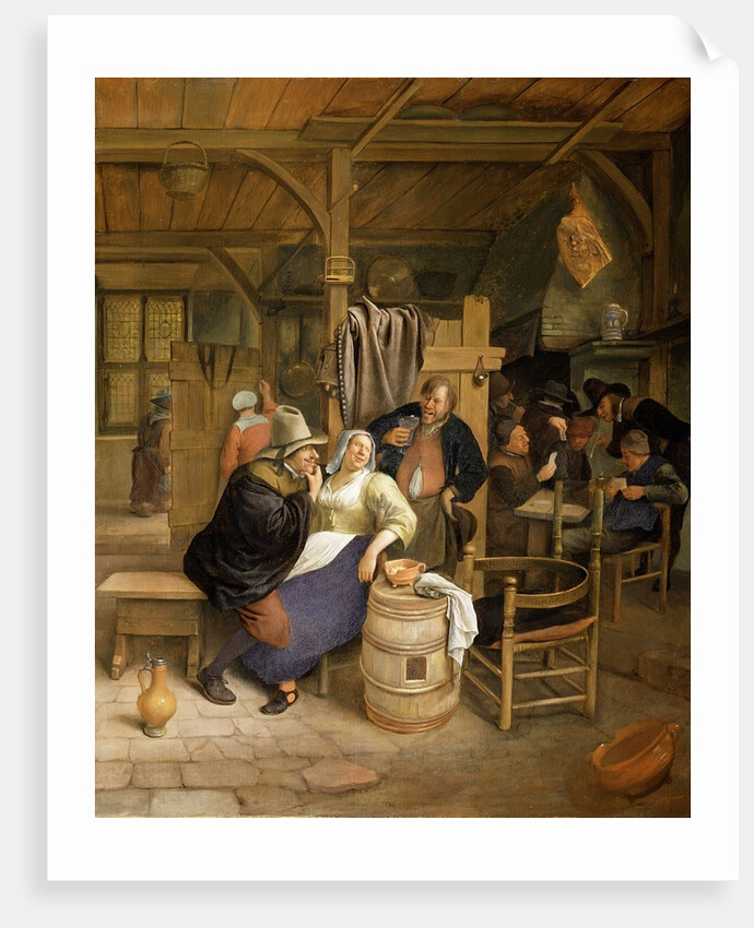 A Tavern Interior with Card Players by Jan Havicksz. Steen