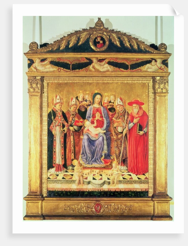 The Virgin and Child Enthroned with Saints by Giovanni Boccati or Boccatto