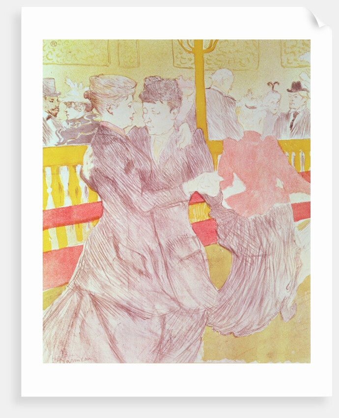 At the Moulin Rouge: The Two Waltzers, 1897 by Henri de Toulouse-Lautrec