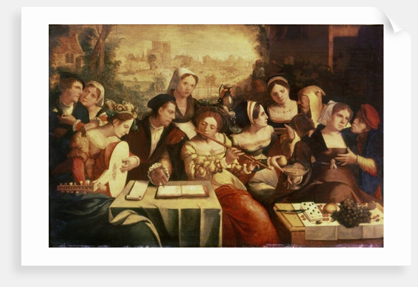 The Prodigal Son Feasting with Harlots by Jan Cornelisz Vermeyen
