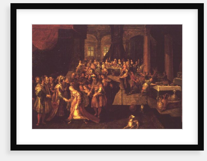 King Ahasuerus Crowns Esther by Frans II the Younger Francken