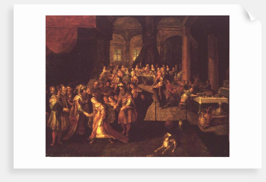 King Ahasuerus Crowns Esther by Frans II the Younger Francken