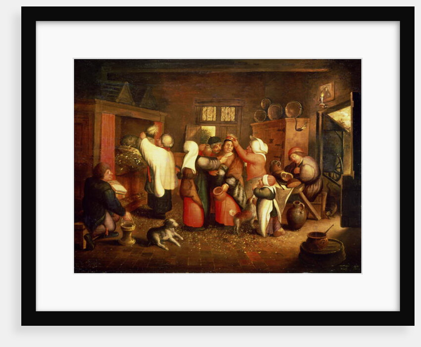 Peasant Wedding by Maerten van Cleve