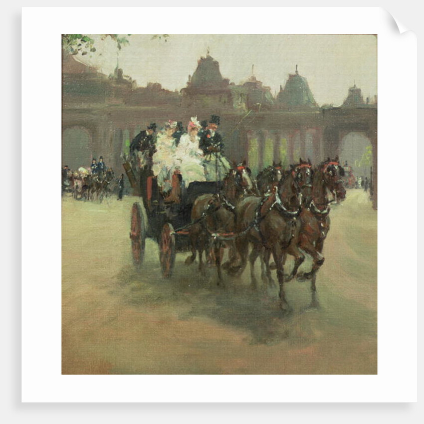 Carriages at Hyde Park by Albert Snr. Ludovici