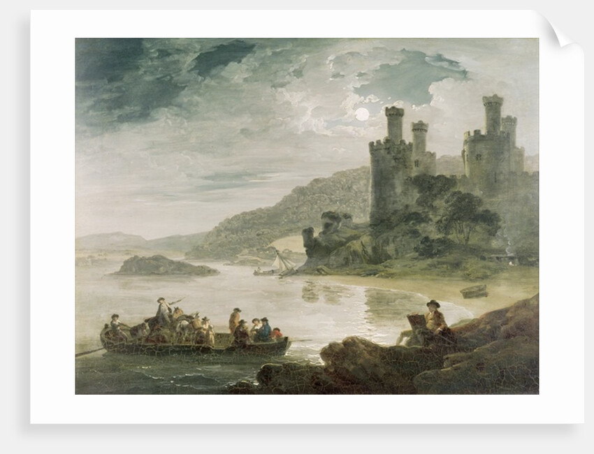 Conway Castle by Julius Caesar Ibbetson