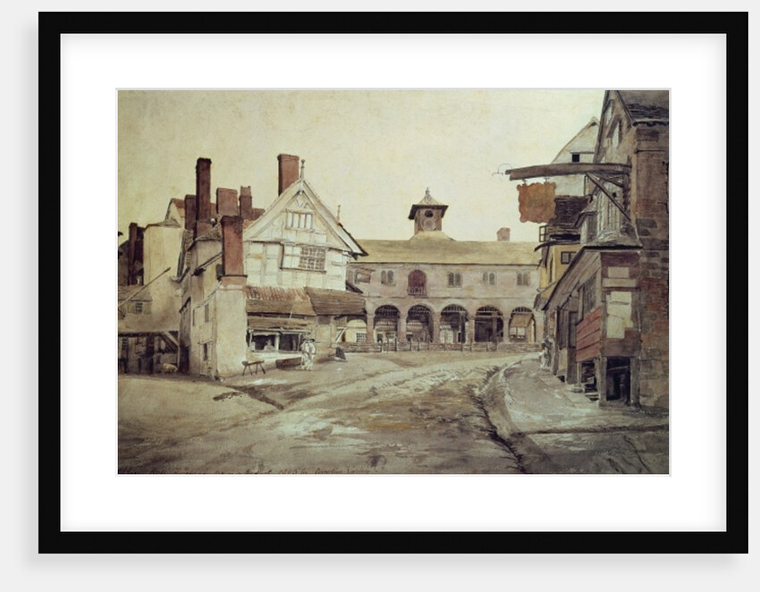 Market Place, Hereford, 1803 by Cornelius Varley