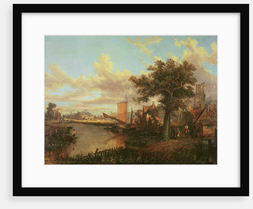 The River Yare with a distant view of Norwich, c.1840 by English School