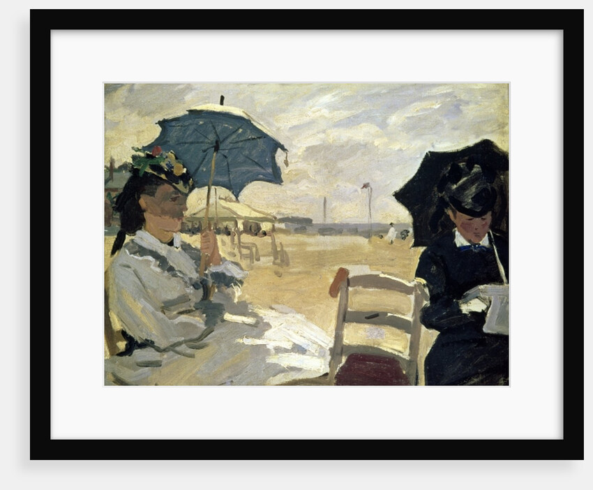 The Beach at Trouville, 1870 by Claude Monet