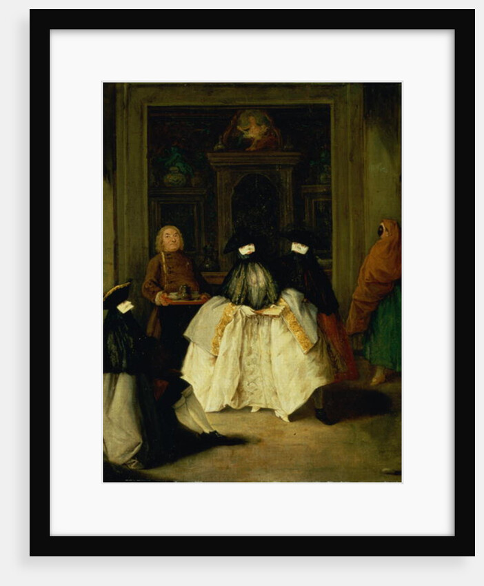Masked Figures in a Venetian Coffee House by Pietro Longhi