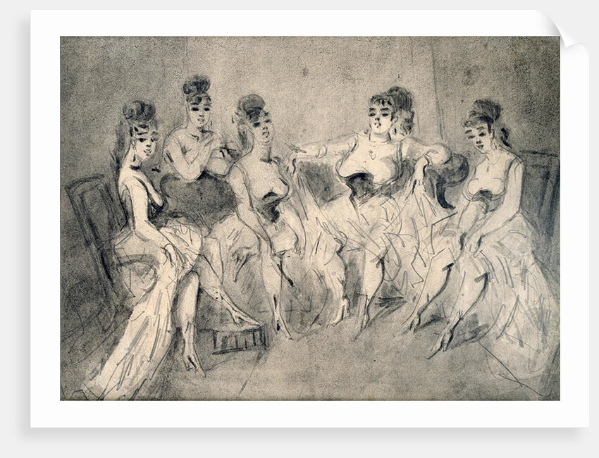 Girls in a Bordello by Constantin Guys