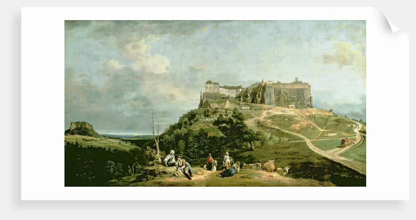 The Fortress of Konigstein, 18th century by Bernardo Bellotto