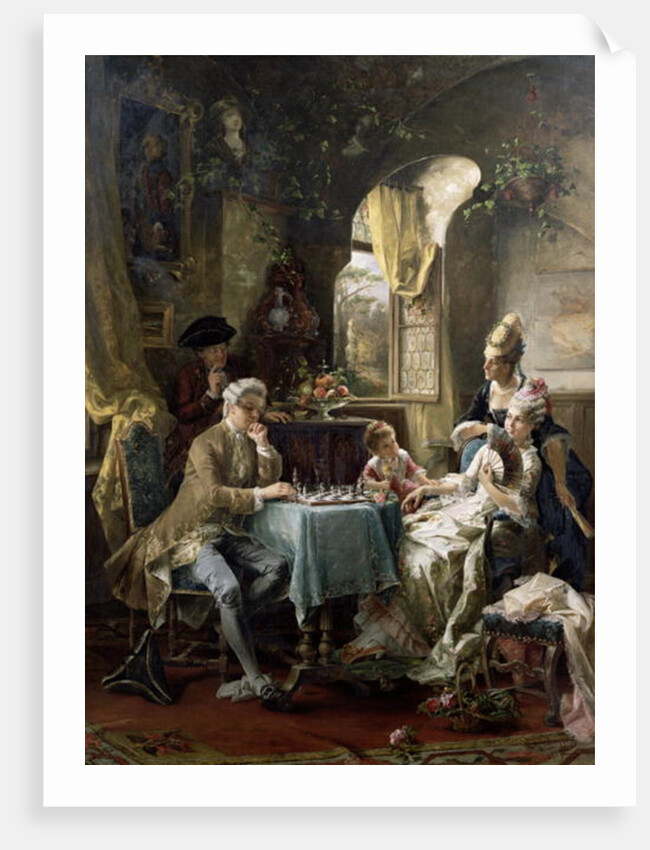 The Chess Players, 1887 by Carl Herpfer