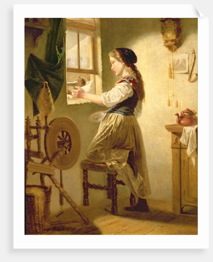 Feeding the Birds in Winter by Hubert Salentin