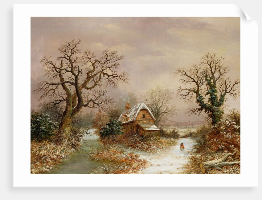 Little Red Riding Hood in the Snow, 19th century by Charles Leaver