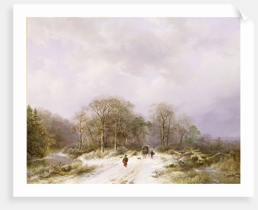 On the Way to Market by Barend Cornelis Koekkoek