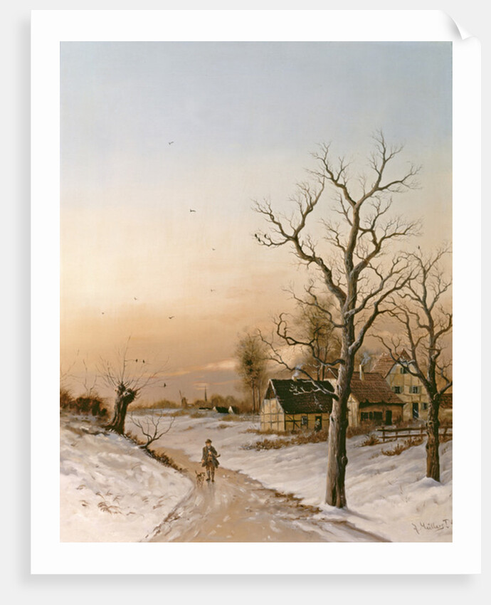 The Gamekeeper Going Home by F. Muller