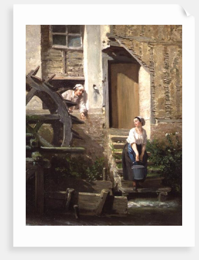 The Miller and his Sweetheart by Prudent Louis Leray
