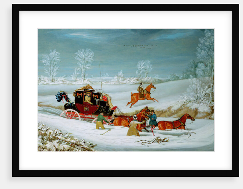 Mail Coach in the Snow by John Pollard