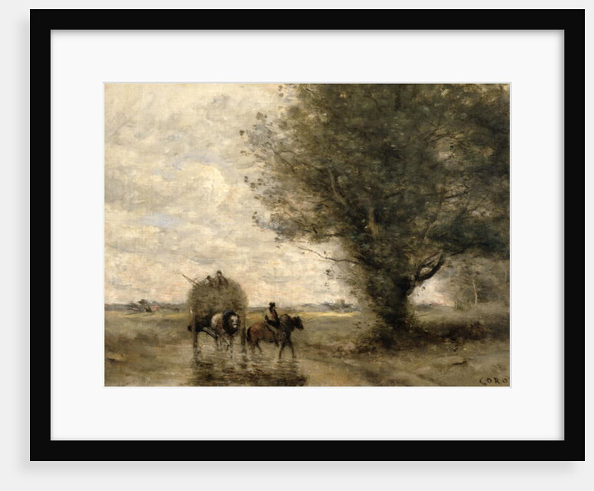 The Haycart, c. 1860 by Jean Baptiste Camille Corot