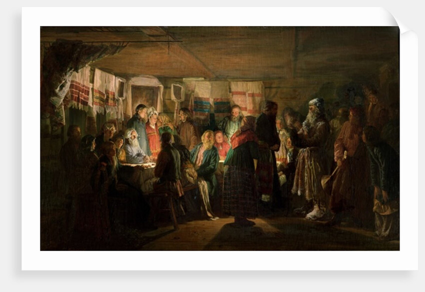 The Visit of a Sorcerer to a Peasant Wedding, 1875 by Vasili Maksimovich Maksimov