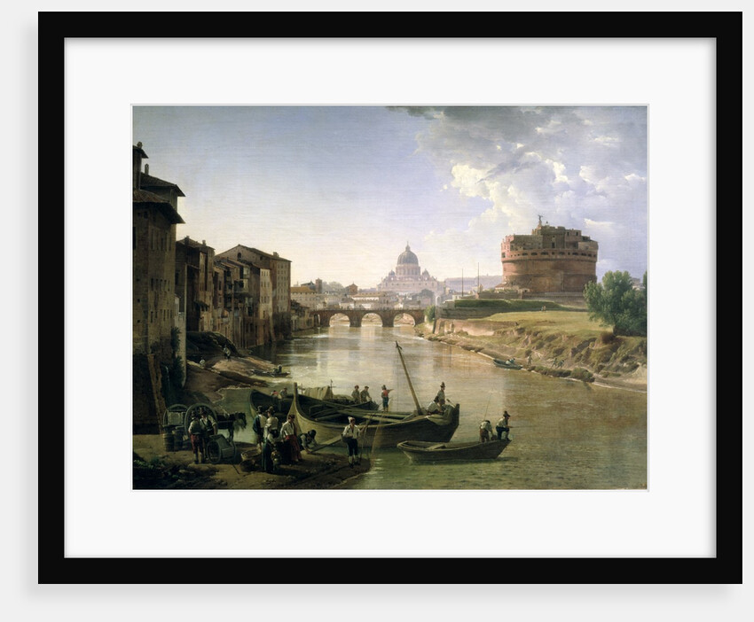 New Rome with the Castel Sant'Angelo, 1825 by Silvestr Fedosievich Shchedrin