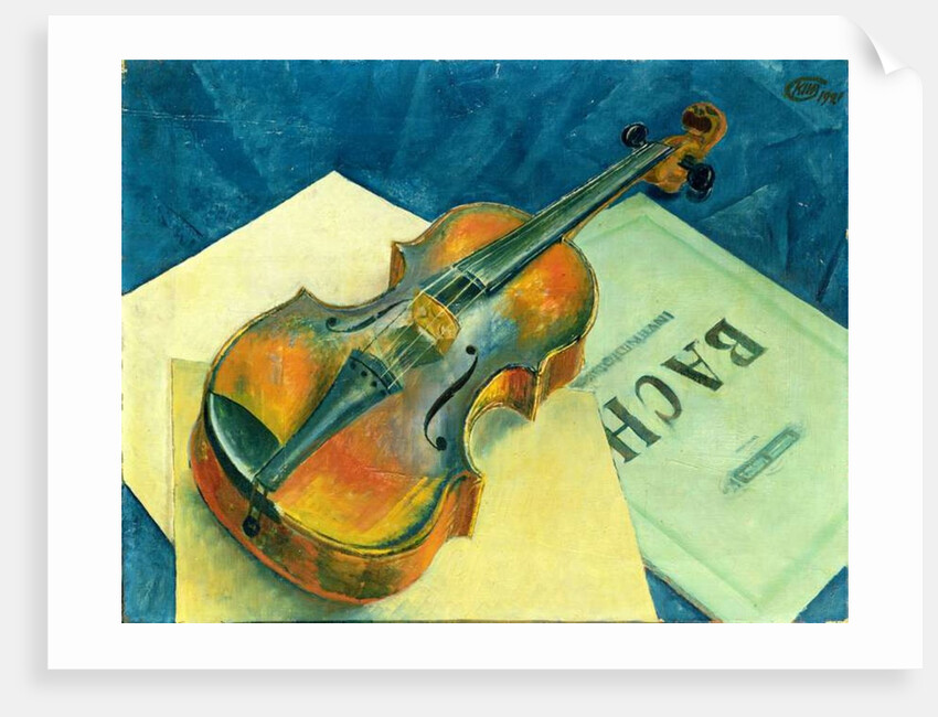 Still Life with a Violin, 1921 by Kuzma Sergeevich Petrov-Vodkin