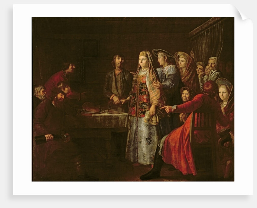 Celebrating the Wedding Agreement, 1777 by Mikhajl Shibanov