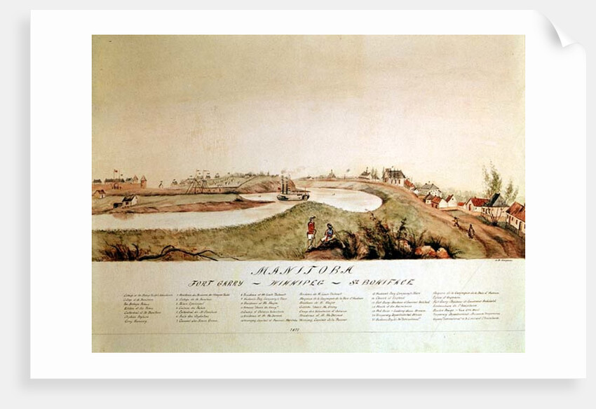 Manitoba, Showing a Hudson Bay Company Trading Station, 1871 by John Simpson