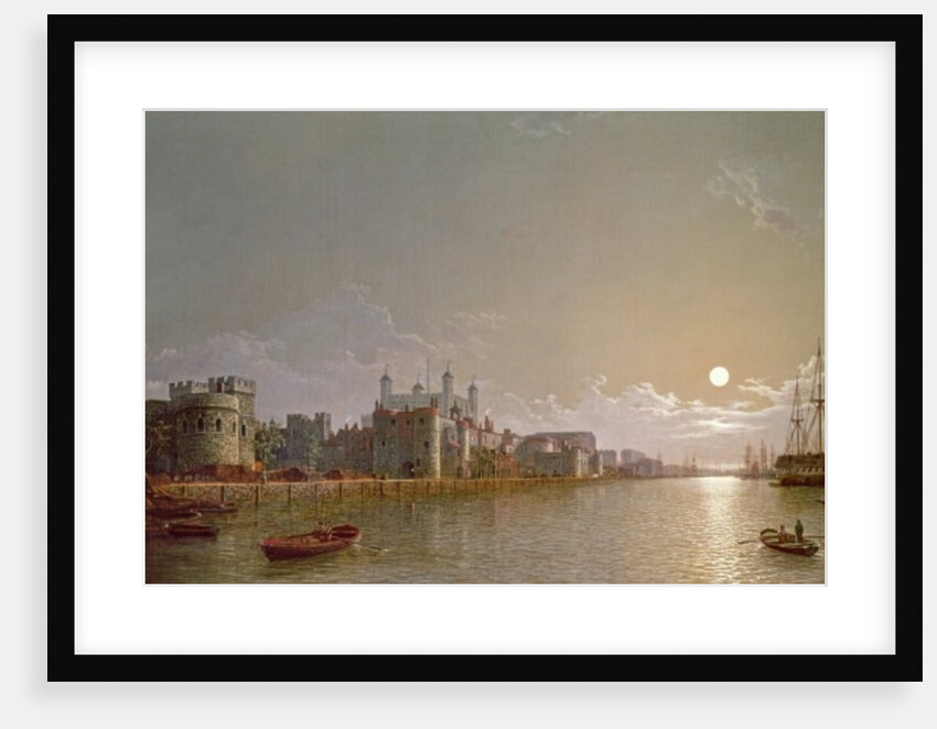 The Thames by Moonlight with Traitors' Gate and the Tower of London by Henry Pether