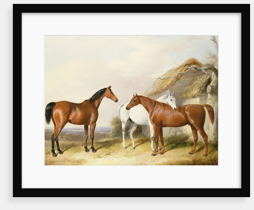 Outside the Stable, 1845 by William Barraud