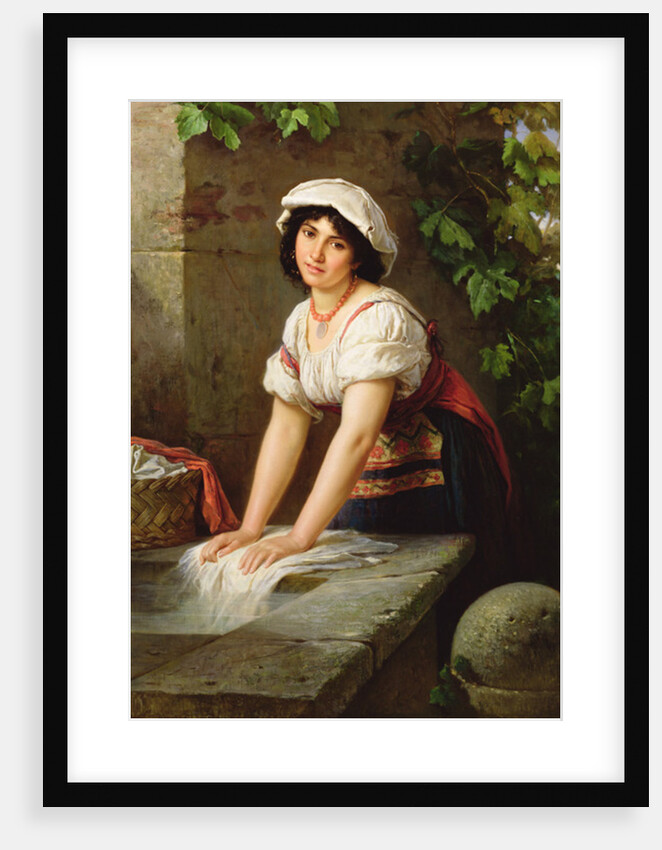 Washing at the Well, 1896 by Horace Henry Cauty