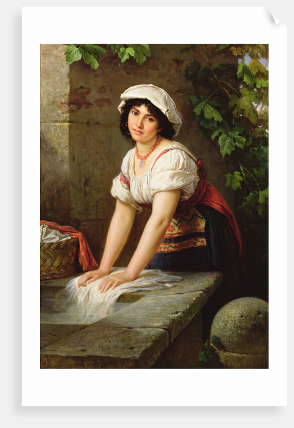 Washing at the Well, 1896 by Horace Henry Cauty