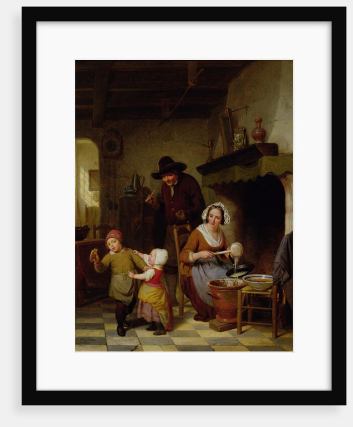Pancake Day, 1845 by Basile de Loose