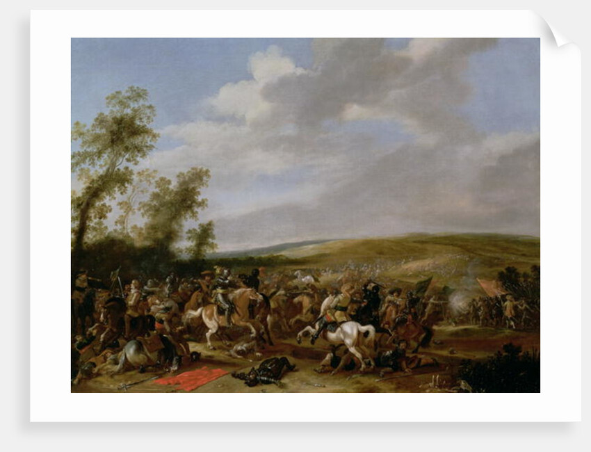 Battle Scene at Lutzen between King Gustavus Adolfus of Sweden against the Troops of Wallenstein, 1632 by Palamedes Palamedesz