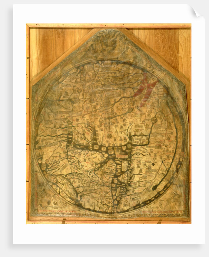Hereford Mappa Mundi, c.1290 by Richard of Haldingham