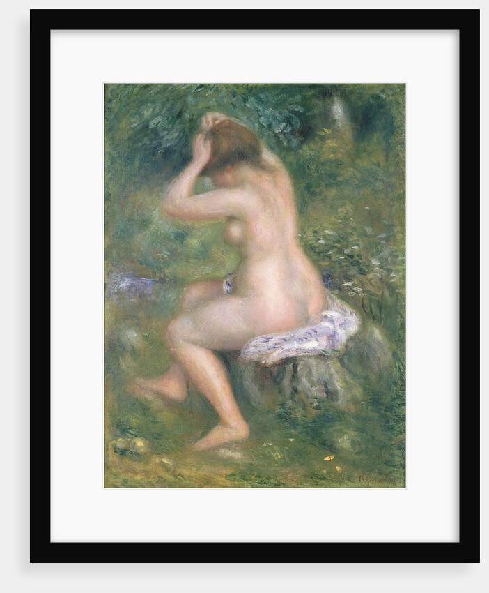 A Bather, c.1885-90 by Pierre Auguste Renoir
