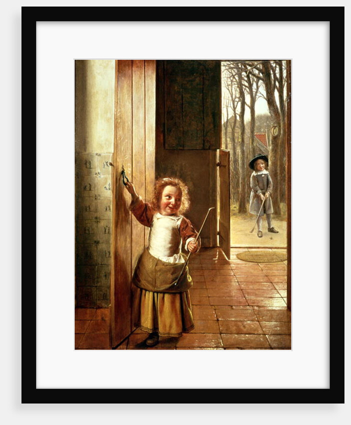 Children in a Doorway with 'Golf' Sticks, c.1658-60 by Pieter de Hooch