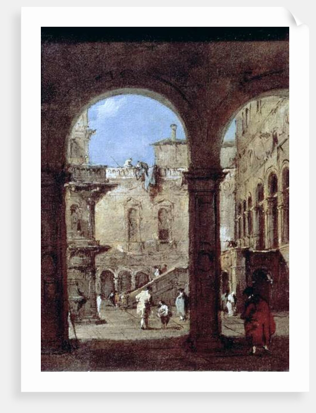 Architectural Capriccio, c.1770 by Francesco Guardi