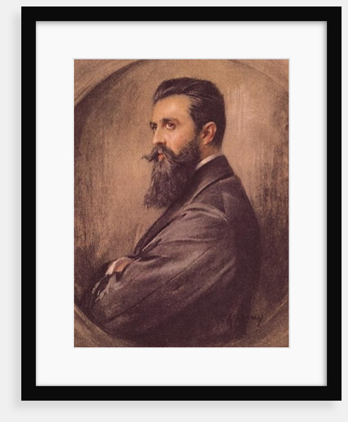 Portrait of Theodor Hertzl by Anonymous Anonymous