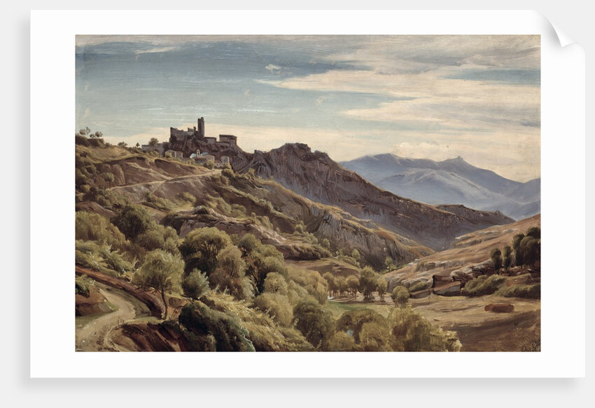 View of Olevano by Franz Theobald Horny