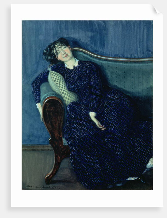 Sleeping woman in blue, 1903 by Konstantin Andreevic Somov