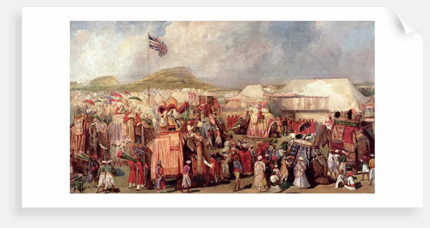 Native Princes Arriving in Camp for the Imperial Assemblage at Delhi, 1877 by George Landseer
