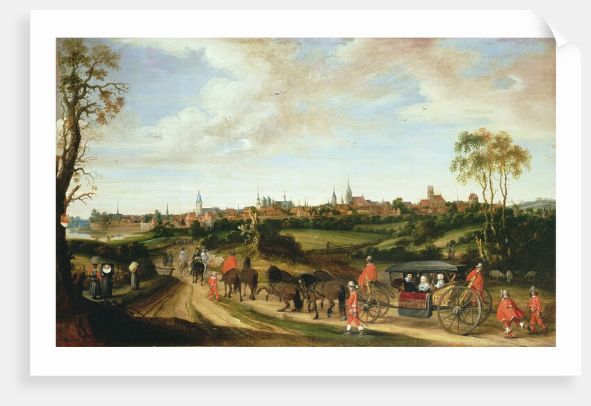 The Dutch Envoy Adriaan Pauw arriving at Munster, 1648 by Gerard ter Borch or Terborch