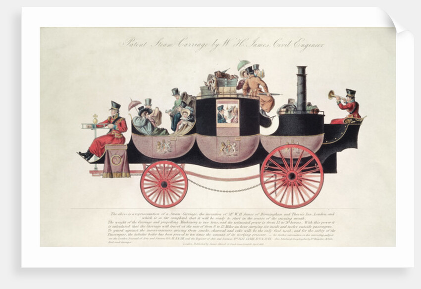 Patent Steam Carriage, 1828 by Anonymous