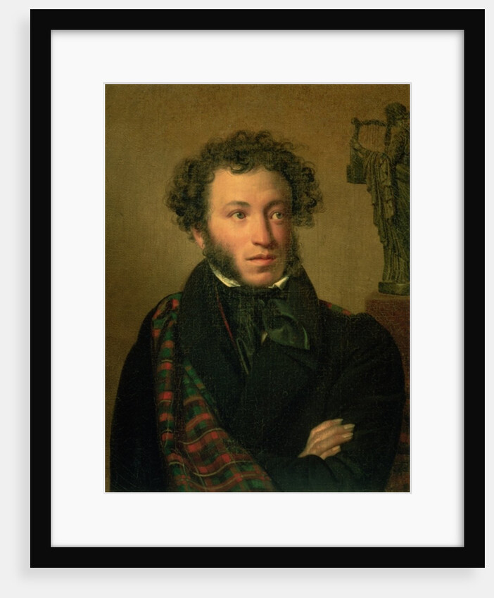 Portrait of Alexander Pushkin, 1827 by Orest Adamovich Kiprensky